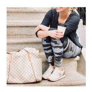 Buttery Soft Gray and Black Camo Leggings